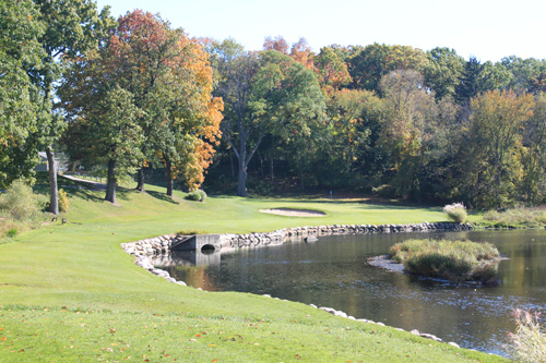 Lake at course